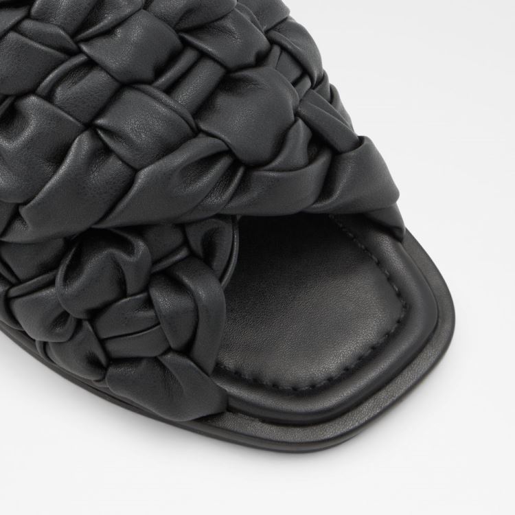 Aldo Wovina Platta Sandaler Dam Svarta | NZJx7Ufm