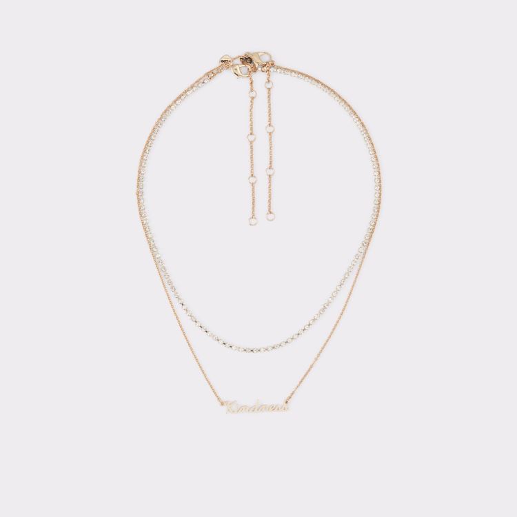 Aldo Wylolden Halsband Dam Gold-Clear Multi | xNie0Pi7